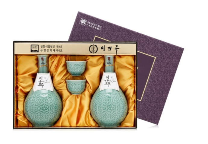 [술마켓] 조정형명인 전주이강주 주병 세트 25도 (500ml x 2병)